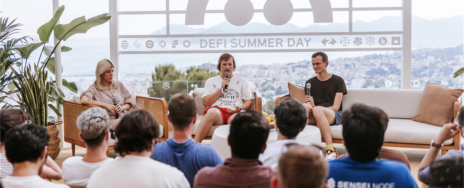 a shot from the defi summer days event