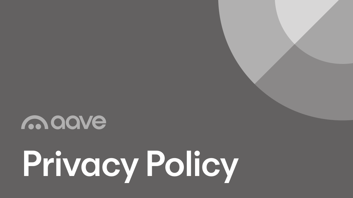 Aave App Privacy Policy | Aave